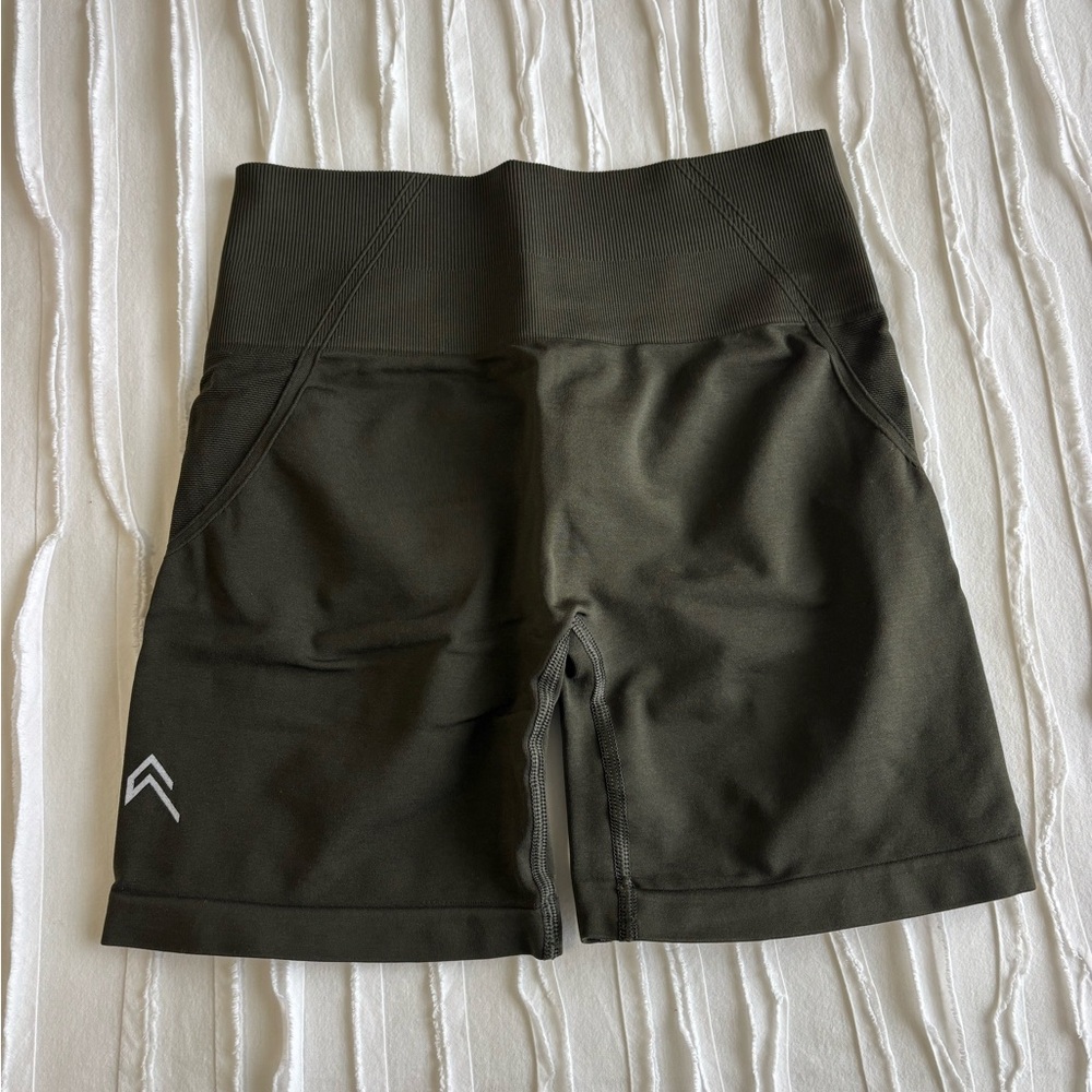 Oner Active khaki green effortless shorts
